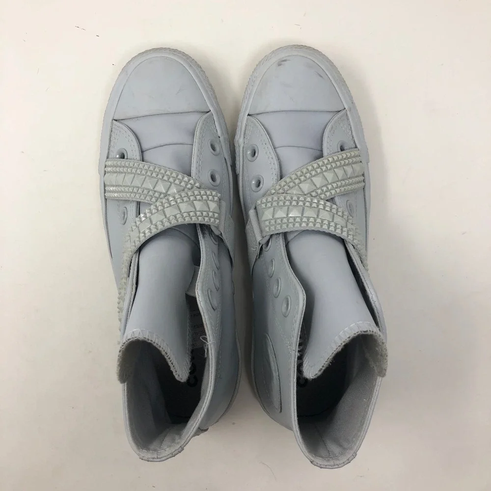 Converse Chuck Taylor All Star Punk Strap Sneaker Shoes Womens 7 Gray Streetwear - Picture 5 of 16